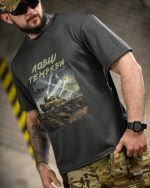 Тактична футболка Born of War «Ловці темряви» Coolmax Grey - Зображення 4