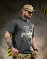 Тактична футболка Born of War «Ловці темряви» Coolmax Grey - Зображення 5