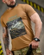 Тактична футболка Born of War «Ловці темряви» Coolmax Coyot - Зображення 2