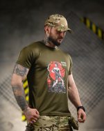 Тактична футболка Born of War Coolmax Oliva - Зображення 4