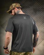Тактична футболка Born of War «ПТСР Клаб» Coolmax Grey - Зображення 2