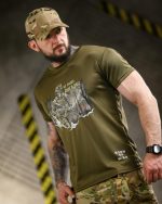 Тактична футболка Born of War «Посадка» Coolmax Oliva - Зображення 3
