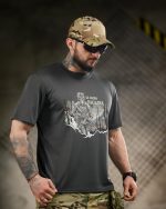 Тактична футболка Born of War «Посадка» Coolmax Grey - Зображення 5