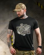 Тактична футболка Born of War «Посадка» Coolmax Black - Зображення 3