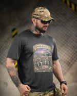Тактична футболка Born of War «Молодість» Coolmax Grey - Зображення 4