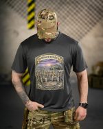 Тактична футболка Born of War «Молодість» Coolmax Grey - Зображення 5
