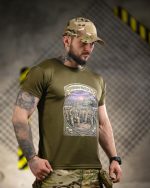 Тактична футболка Born of War «Молодість» Coolmax Oliva - Зображення 3