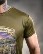 Тактична футболка Born of War «Молодість» Coolmax Oliva - Зображення 6