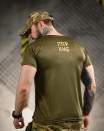 Тактична футболка Born of War «ПТСР Клаб» Coolmax Oliva - Зображення 5