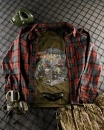Тактична футболка Born of War «ПТСР Клаб» Coolmax Oliva - Зображення 7