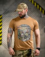 Тактична футболка Born of War «ПТСР Клаб» Coolmax Black - Зображення 2