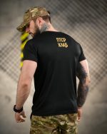 Тактична футболка Born of War «ПТСР Клаб» Coolmax Black - Зображення 4