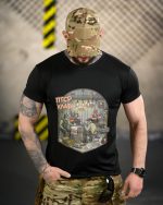 Тактична футболка Born of War «ПТСР Клаб» Coolmax Black - Зображення 6