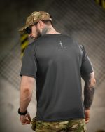 Тактична футболка Born of War «ПТСР Клаб» Coolmax Grey - Зображення 3