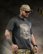 Тактична футболка Born of War «ПТСР Клаб» Coolmax Grey - Зображення 6