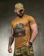Тактична футболка Born of War «Забарань русака» Coolmax Coyot - Зображення 2