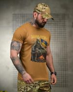 Тактична футболка Born of War «Забарань русака» Coolmax Coyot - Зображення 3