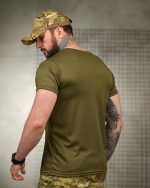 Тактична футболка Born of War «Забарань русака» Coolmax Oliva - Зображення 4
