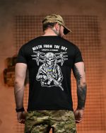 Тактична футболка Coolmax "Death from sky" чорна - Зображення 5