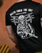 Тактична футболка Coolmax "Death from sky" чорна - Зображення 6