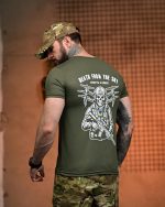 Тактична футболка Coolmax "Death from the sky" олива - Зображення 4