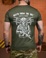 Тактична футболка Coolmax "Death from the sky" олива - Зображення 6