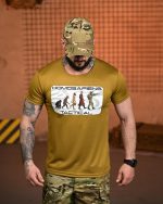 Тактична футболка Coolmax "Tactical" койот - Зображення 5