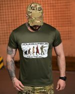 Тактична футболка Coolmax "Tactical" оливкова - Зображення 6