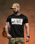 Тактична футболка Coolmax "Tactical" чорна - Зображення 6