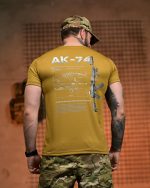 Тактична футболка Selion «АК-74» Coolmax Coyot - Зображення 5