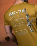 Тактична футболка Selion «АК-74» Coolmax Coyot - Зображення 6