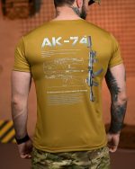 Тактична футболка Selion «АК-74» Coolmax Coyot - Зображення 7