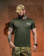 Тактична футболка Selion «АК-74» Coolmax Oliva - Зображення 2
