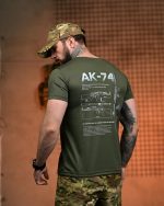 Тактична футболка Selion «АК-74» Coolmax Oliva - Зображення 4