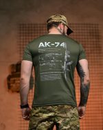 Тактична футболка Selion «АК-74» Coolmax Oliva - Зображення 5