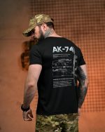 Тактична футболка Selion «АК-74» Coolmax Black - Зображення 4