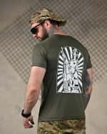 Тактична футболка Coolmax "Gun" оливкова - Зображення 2