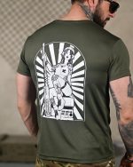 Тактична футболка Coolmax "Gun" оливкова - Зображення 5