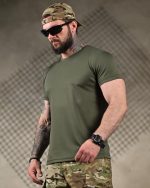 Тактична футболка Coolmax "Gun" оливкова - Зображення 7
