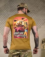 Тактична футболка Coolmax "Prepare for battle" койот - Зображення 4