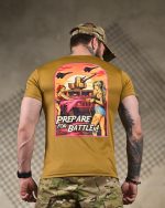 Тактична футболка Coolmax "Prepare for battle" койот - Зображення 5