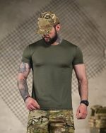 Тактична футболка Selion «Король посадки» Coolmax Oliva - Зображення 3