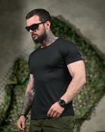 Тактична футболка Coolmax "Veteran" чорна - Зображення 3