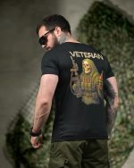 Тактична футболка Coolmax "Veteran" чорна - Зображення 4