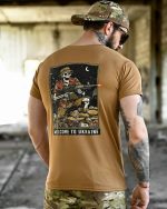 Тактична футболка BORN OF WAR Welcome to Ukraine Койот - Зображення 8