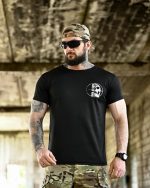 Тактична футболка BORN OF WAR Welcome to Ukraine Чорна - Зображення 2