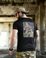 Тактична футболка BORN OF WAR Welcome to Ukraine Чорна - Зображення 5