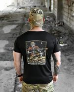 Тактична футболка BORN OF WAR Welcome to Ukraine Чорна - Зображення 7