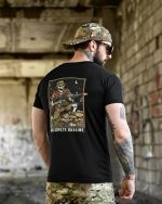Тактична футболка BORN OF WAR Welcome to Ukraine Чорна - Зображення 8