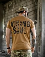 Тактична футболка BORN OF WAR Viking soul Койот - Зображення 4